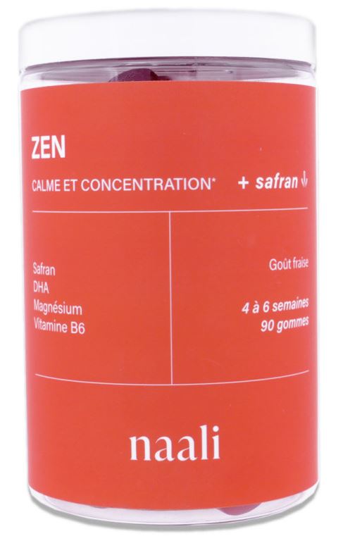 Naali Zen Calme et Concentration + Safran 90 gommes