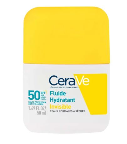 CeraVe Fluide Invisible Hydratant SPF50+ Haute Protection Visage 50ml
