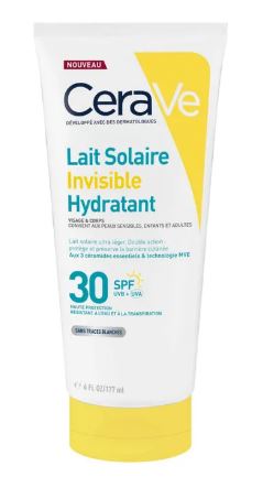 CeraVe Lait Solaire Invisible Hydratant SPF30 177ml